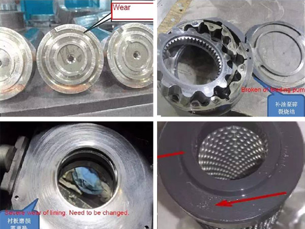 未準確注油的力士樂液壓泵故障